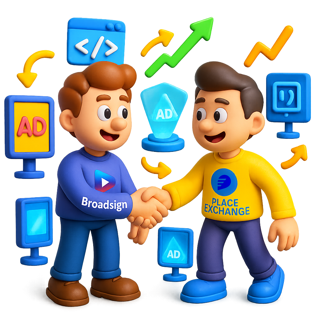 Acuerdo Broadsign y Place Exchange