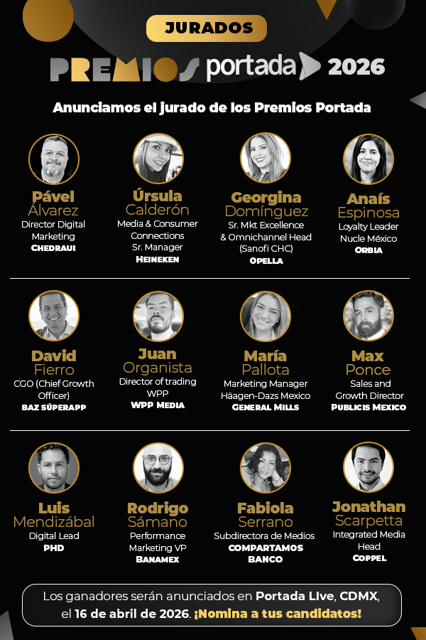 El jurado para los Premios Portada 2026. Imagen: Portada Live.