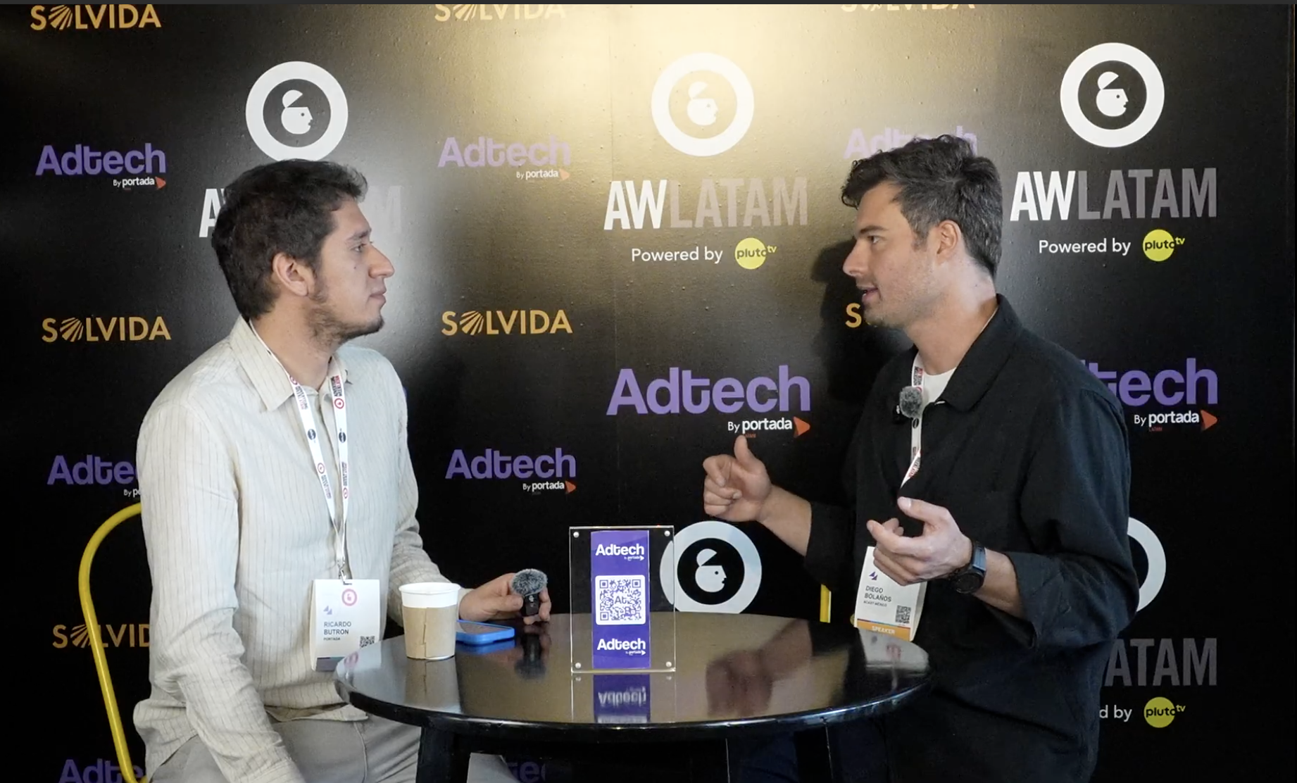 Entrevista con Diego Bolaño durante el Advertising Week 2025. Imagen: Adtech.
