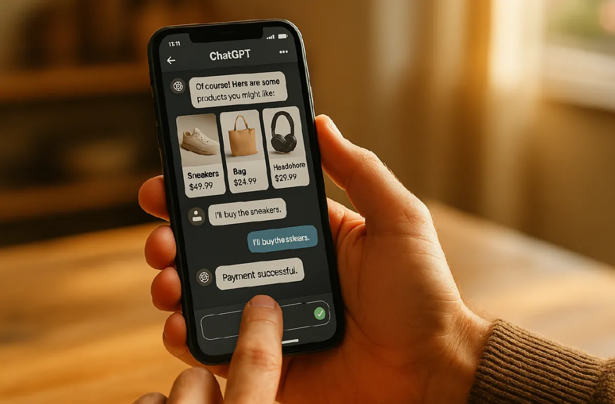 ChatGPT estrena pago instantáneo y el Protocolo de Comercio Agente Imagen destacada de la publicación