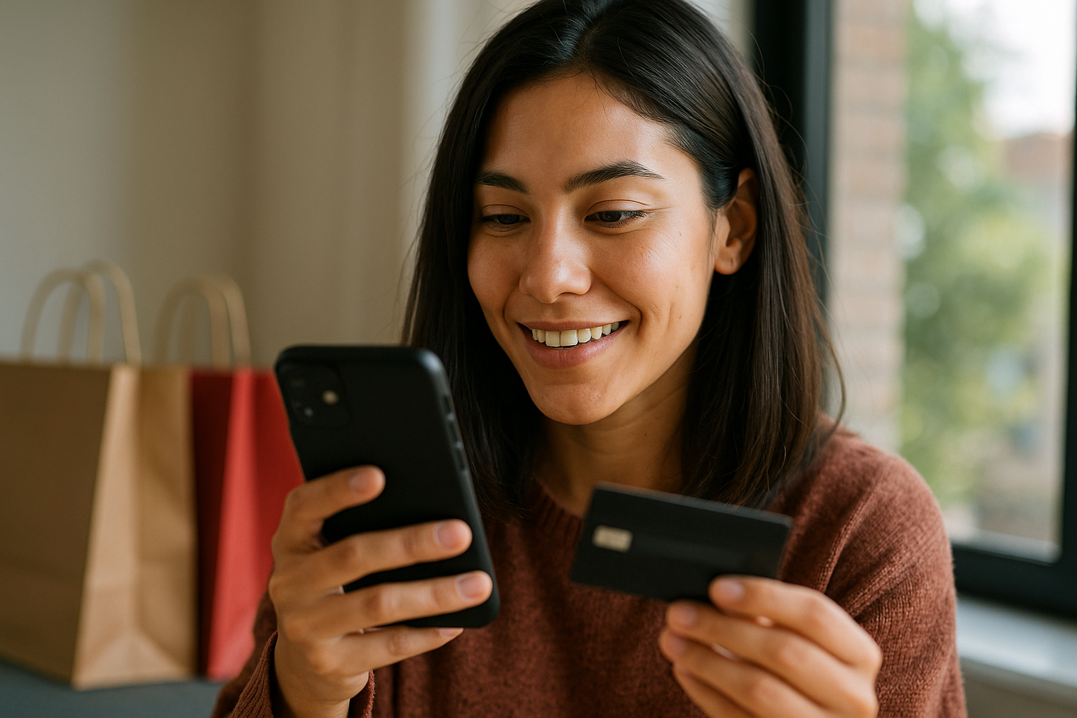 Consumidor mexicano usando IA en proceso de compra online