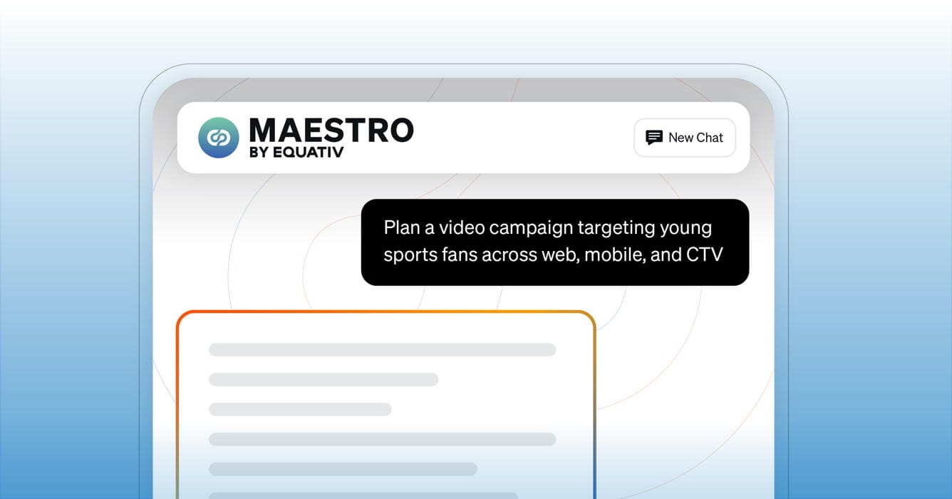 Interfaz conceptual que muestra Maestro by Equativ. Imagen: Equativ.